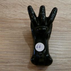 Zwart Obsidiaan Uluru Drakin - Mini nr 10 - 5x2.7x3.2 (lxbxh) - 40 gram