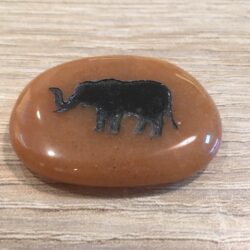 Aventurijn Oranje - Talismansteen - Olifant