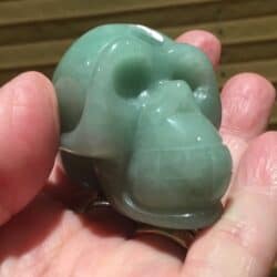 Aventurijn groen Skull 2