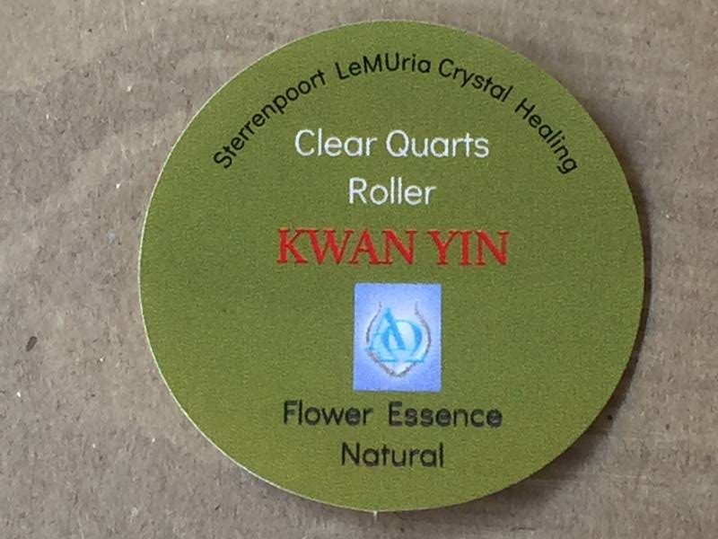 03) Kwan Yin - Quarts / Bergkristal Essence Healing Roller