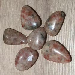 Zonnesteen - Aventurijnveldspaat: ±4x2.5 cm - PER STUK