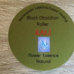 10) De Zwarte Madonna Moedergodin KALI - Zwart Obsidaan Essence Healing Roller
