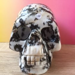 Zebra Jaspis Skull L nr 4 - Verbonden aan Eenhoorn Dimensie