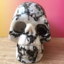 Zebra Jaspis Skull L nr 5 - Verbonden aan Eenhoorn Dimensie