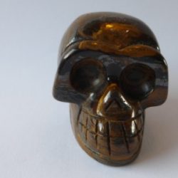 Tijgeroog Skull 1 - afkomstig van het sterrenstelsel Andromeda = 5 x 3.5 x 4 cm