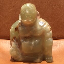 Aragoniet Boeddhin nr 3: 4,5x8x11 cm (dxbxh) - 484 gr