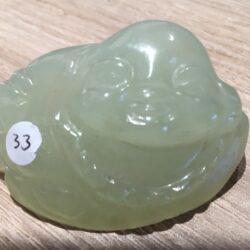 Jade Nefriet Boeddha nr 4 - liggend - 3.3x6x2.5 cm (dxbxh) 55 gr