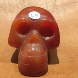 Carneool Skull 3: Heilige Graal Frequentie via Maria Magdalena = 5 x 3 x 4 cm