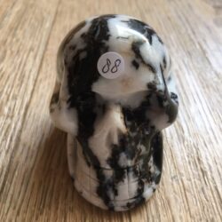 Zebra Jaspis Skull nr 6 - Verbonden aan Eenhoorn Dimensie