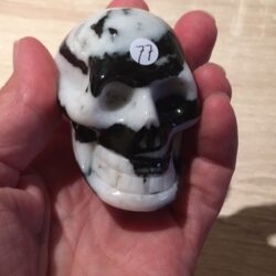 Zebra Jaspis Skull 7 - Verbonden met Eenhoorn Dimensie