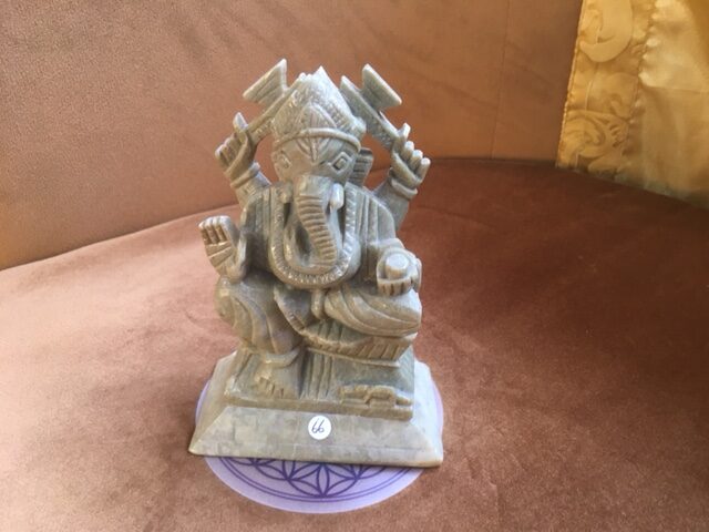 Speksteen Olifanten God Ganesh Nr 1: 5x9x12 cm - 500 gr