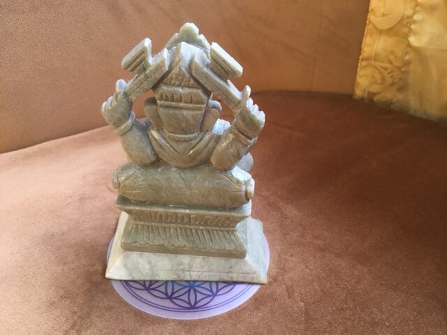 Speksteen Olifanten God Ganesh Nr 1: 5x9x12 cm - 500 gr - Afbeelding 5