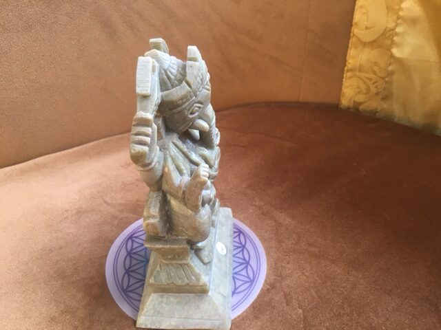 Speksteen Olifanten God Ganesh Nr 1: 5x9x12 cm - 500 gr - Afbeelding 4