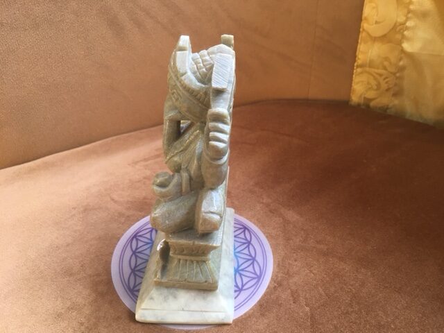 Speksteen Olifanten God Ganesh Nr 1: 5x9x12 cm - 500 gr - Afbeelding 2