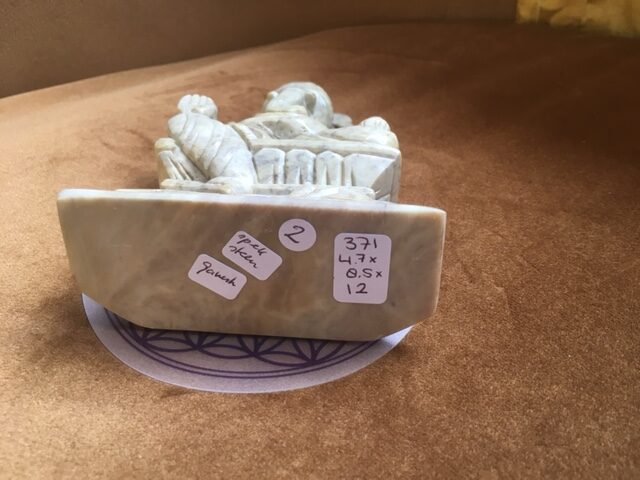 Speksteen Olifanten God Ganesh Nr 2: 4.7x8.5x12 cm - 371 gr - Afbeelding 4