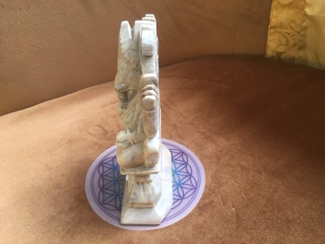 Speksteen Olifanten God Ganesh Nr 2: 4.7x8.5x12 cm - 371 gr - Afbeelding 3