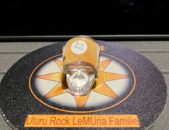 Bergkristal MINI Skull 0: 3 x 2. x 2.3 cm (lxbrxh)- 23 gram