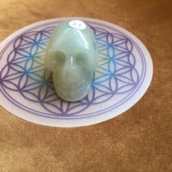 Aventurijn groen Skull 6 = 4 x 2.5 x 2.8 cm