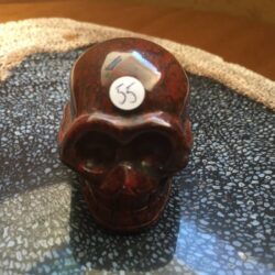 Breccie Jaspis 2 - Drie Eenheid LeMUria Skull: Uluru Rock - Kata Tjuta - Atilla = 5.2 x 3.8 x 3.9 cm