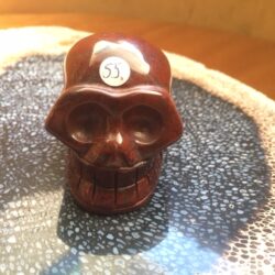 Breccie Jaspis 5 - Drie Eenheid LeMUria Skull: Uluru Rock - Kata Tjuta - Atilla = 5.2 x 3.8 x 3.9 cm