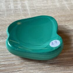 Malachiet Bloemblad nr 4: 7x4.2x1 cm - 51 gr