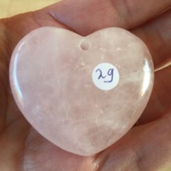 Rozenkwarts HART HANGER: 4x4x1.2 (bxhxd) - 38 gr - Poolcirkel Lapland-Finland - incl koord