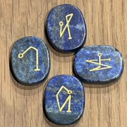 Lapis Lazuli: 4 Regenboog Aartsengelen Michaëla-Gabriëla-Uriëla-Raphaëla: Talismansteen Set