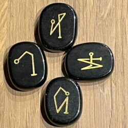 Onyx: 4 Regenboog Aartsengelen Michaëla-Gabriëla-Uriëla-Raphaëla: Talismansteen Set