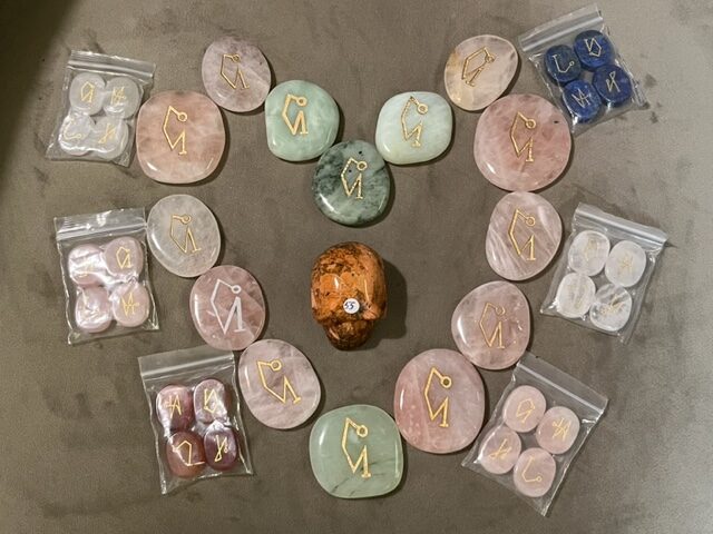 Opaliet - Opaline: 4 Regenboog Aartsengelen Michaëla-Gabriëla-Uriëla-Raphaëla: Talismansteen Set - Afbeelding 2