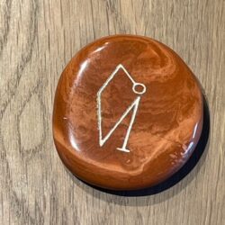 Rode Jaspis Elohim - Aartsengelen Uriëla & Aurora: Talismansteen L1