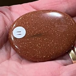 Goldflush Brons Trommelsteen: 4,5 x 3,5 cm - uitgelijnd met Mercurius