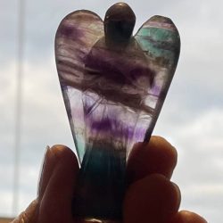 Fluoriet Engel 4: 5.5 x 3.3 x 1.5 cm