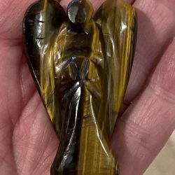 Tijgeroog Engel 1: 5,5 x 3,3 x 1,5 cm - vermindert faalangst én examenvrees