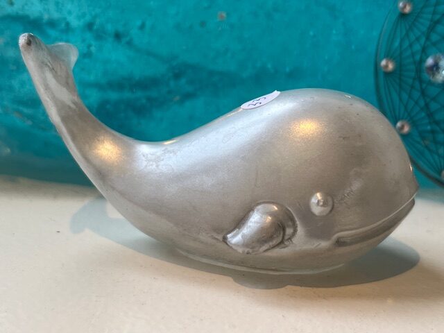 Zilver Seleniet Walvis in kunsthars met LeMUria Klankgodinnen Shiva schelpje + MP3 26.37 min - Afbeelding 2