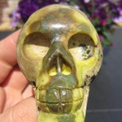 Turkooise GeelGroen Skull: 7,5 cm: