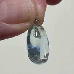 Andara Obsidaan Hangertje Blauw = Verbonden aan Heilige Moeder Drie-Eenheid van LeMUria