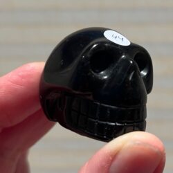 Zwart Obsidiaan MINI Skull 19 = 3,5 cm: Moedergodin Kali (de Allerzoetste)