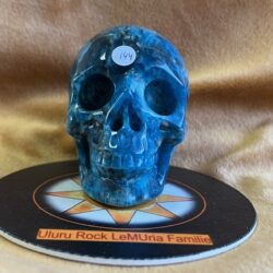 Apatiet Blauw Skull 1 = 8x5x6 cm, 333 gram - Pleiadische Skull - Toegang tot Hogere Inzichten