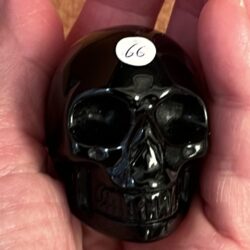 Zwart Obsidiaan Skull 14 = 4,5 cm, 85 gram - Werkt als een natuurlijke Antidepressiva!