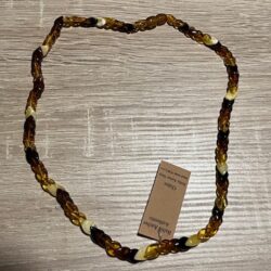 Barnsteen Ketting 50cm met draaisluiting - uit Estland = Zonnig Baltic LeMUria Amber