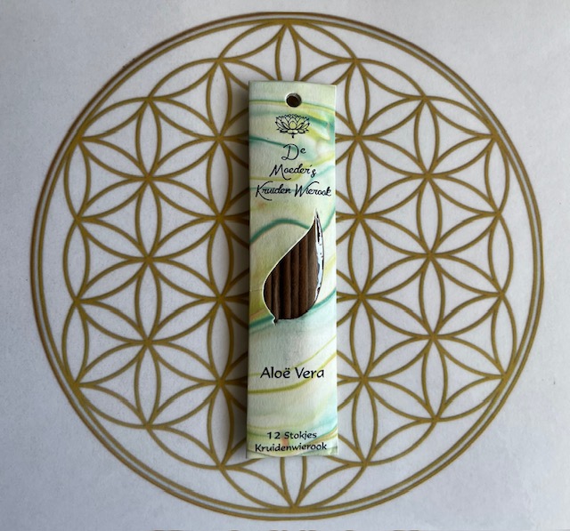 Wierook: ALOË VERA - 12 korte Ingewijde Natuurzuivere Kruidenwierook van Moeder's Bloemen Geur