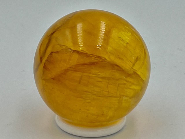 Fluoriet goudgeel met Mica Bol 9 : 4 cm Ø - 106 gram - Afbeelding 2