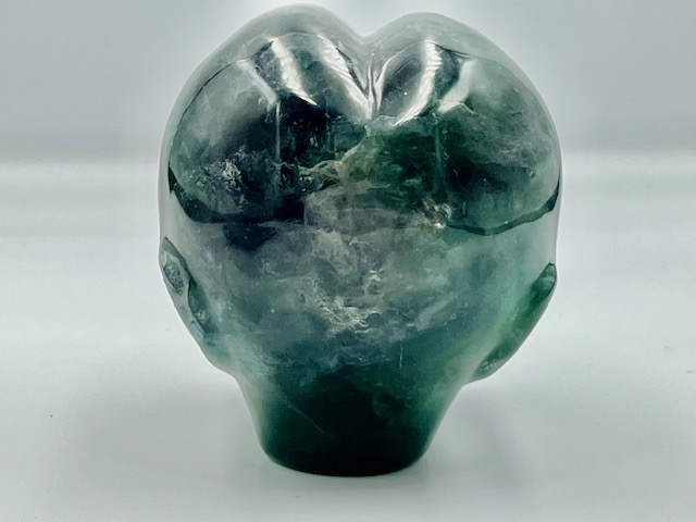 Fluoriet Alien met Labradoriet ogen 5: 8 x 6,5 x 7,5 cm - 647 gram - Afbeelding 5