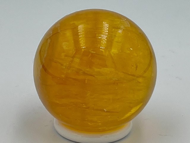 Fluoriet goudgeel met Mica Bol 12 : 3.5 cm Ø - 91 gram - Afbeelding 3