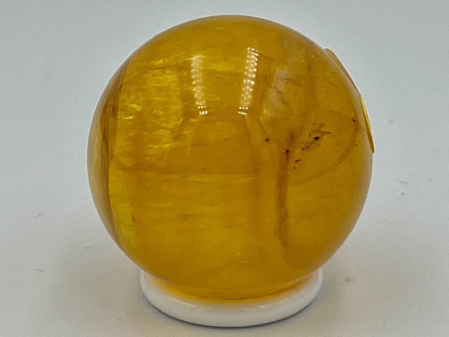 Fluoriet goudgeel met Mica Bol 13: 3.5 cm Ø - 88 gram - Afbeelding 2