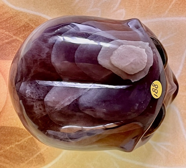 Fluoriet Alien met Labradoriet ogen 10: 8 x 6,5 x 7,5 cm - 552 gram - Afbeelding 2