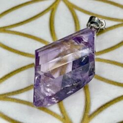 Ametrien Hanger 1: facet geslepen - 4 x 2 cm - 7 gr